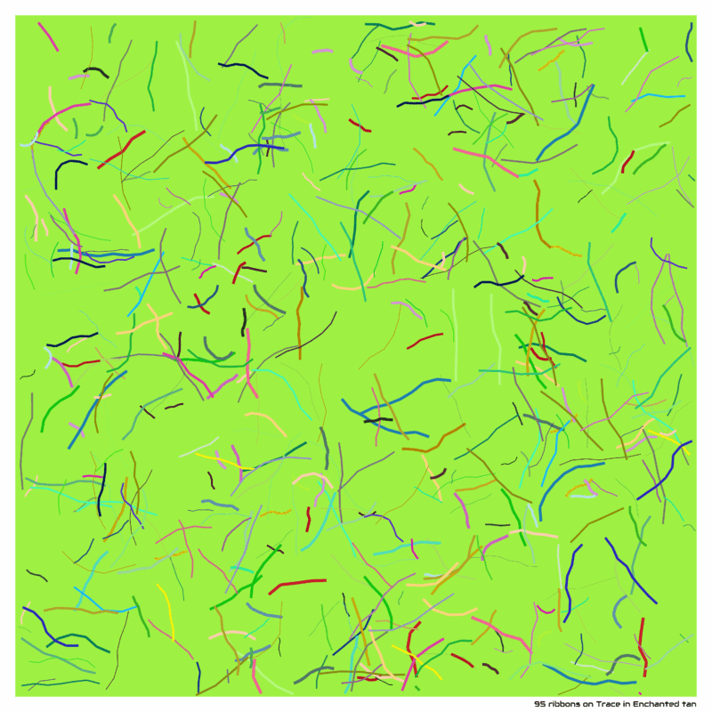 95 ribbons on Trace in Enchanted tan