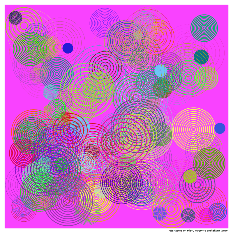 162 ripples on Misty magenta and Silent lemon