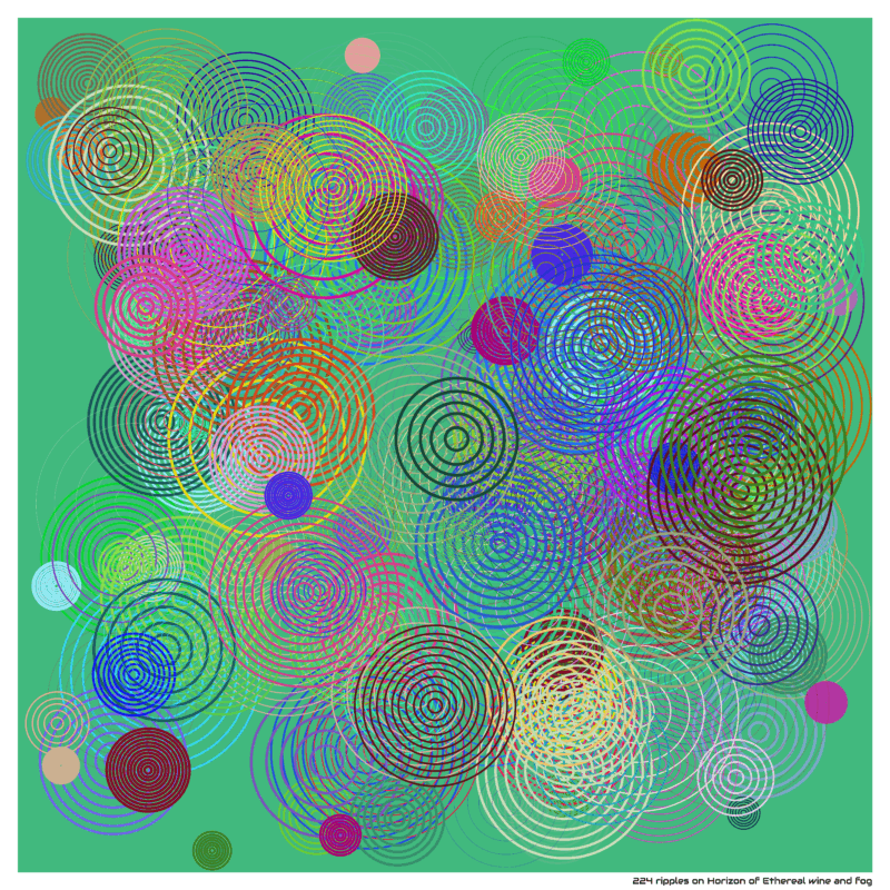 224 ripples on Horizon of Ethereal wine and fog
