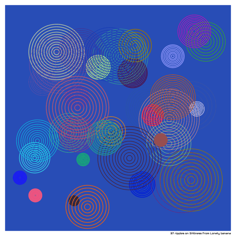 37 ripples on Stillness from Lonely banana