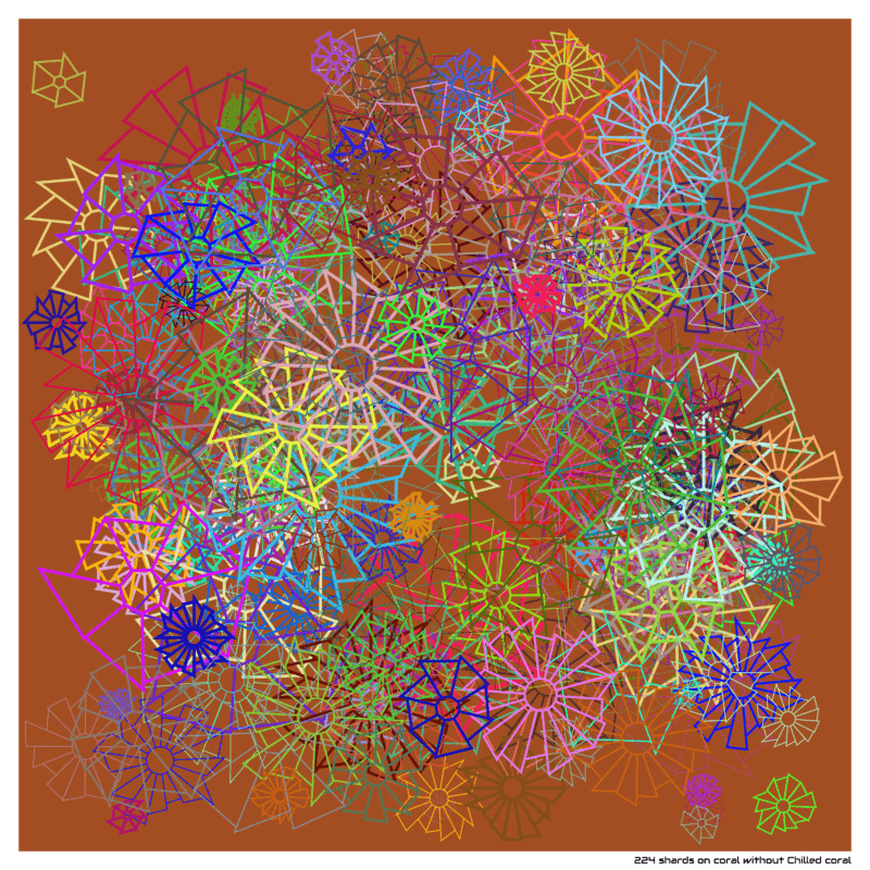 224 shards on coral without Chilled coral