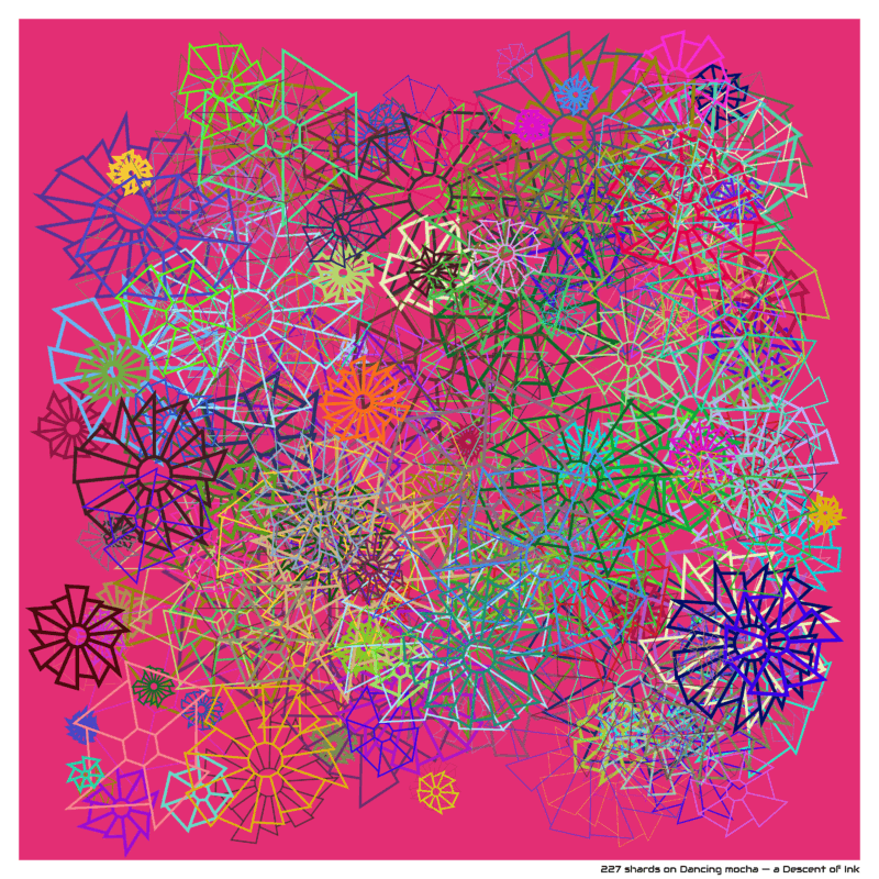 227 shards on Dancing mocha — a Descent of Ink