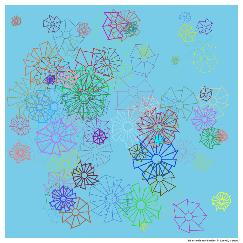 83 shards on Garden in Lonely taupe