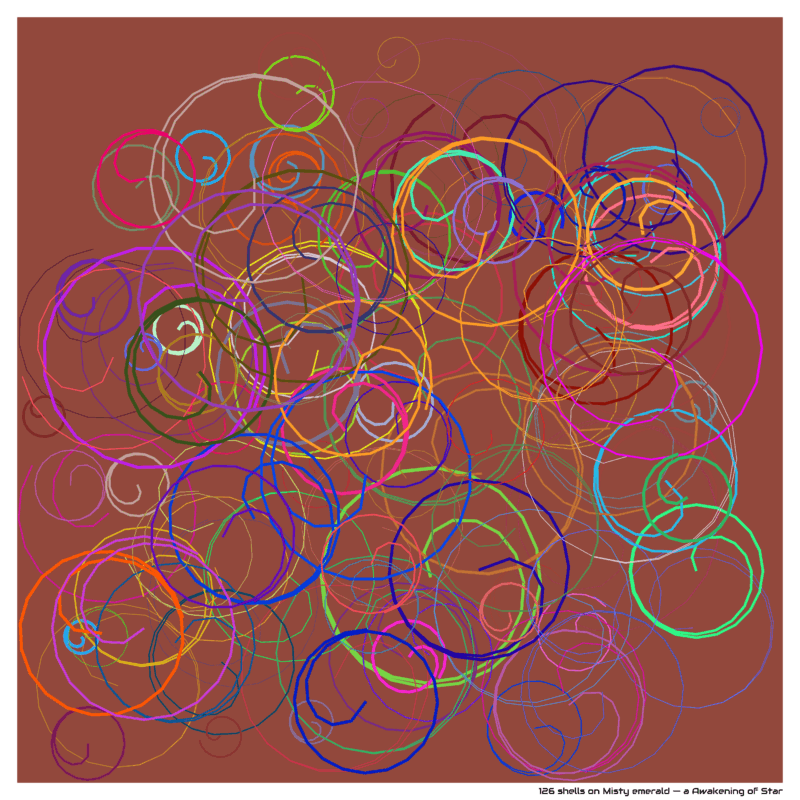 126 shells on Misty emerald — a Awakening of Star