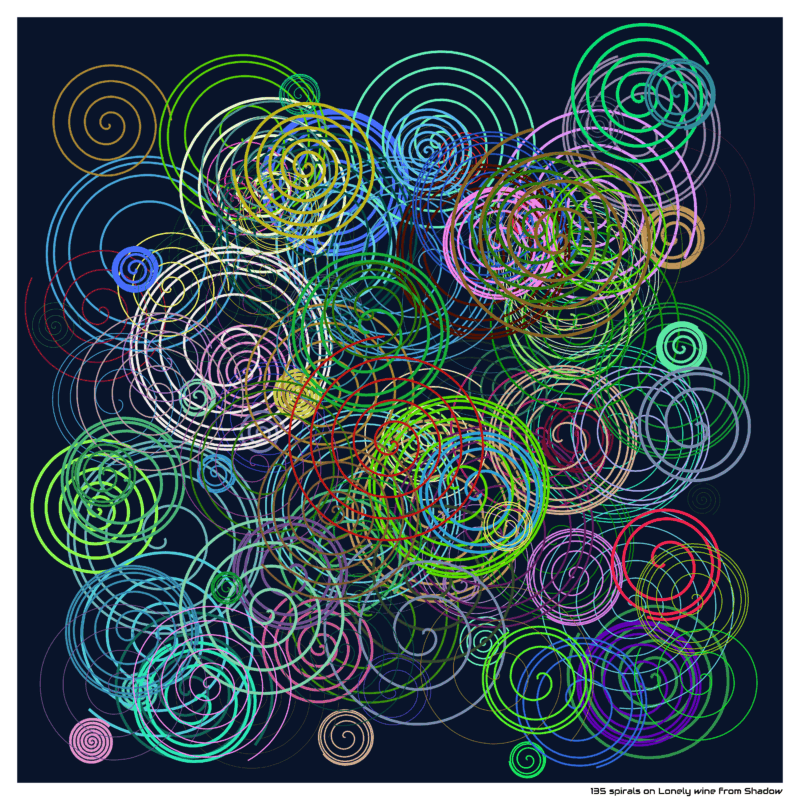 135 spirals on Lonely wine from Shadow