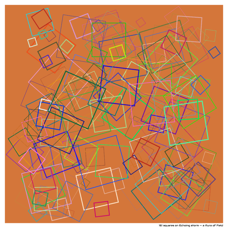 161 squares on Echoing storm — a Aura of Field