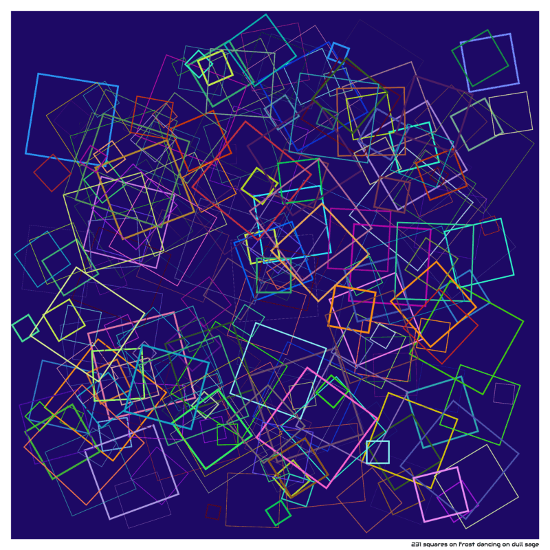 231 squares on frost dancing on dull sage