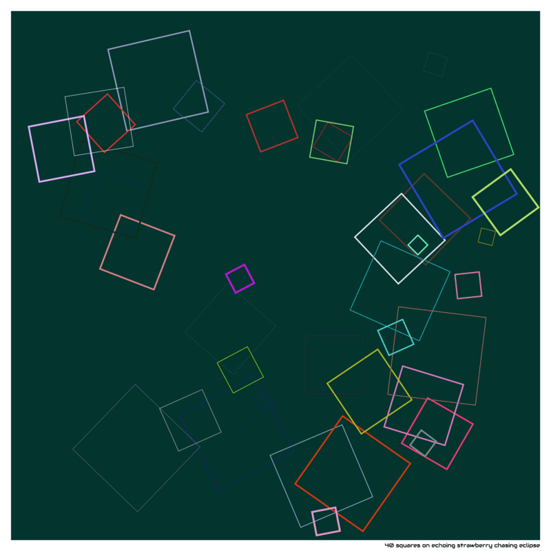 40 squares on echoing strawberry chasing eclipse