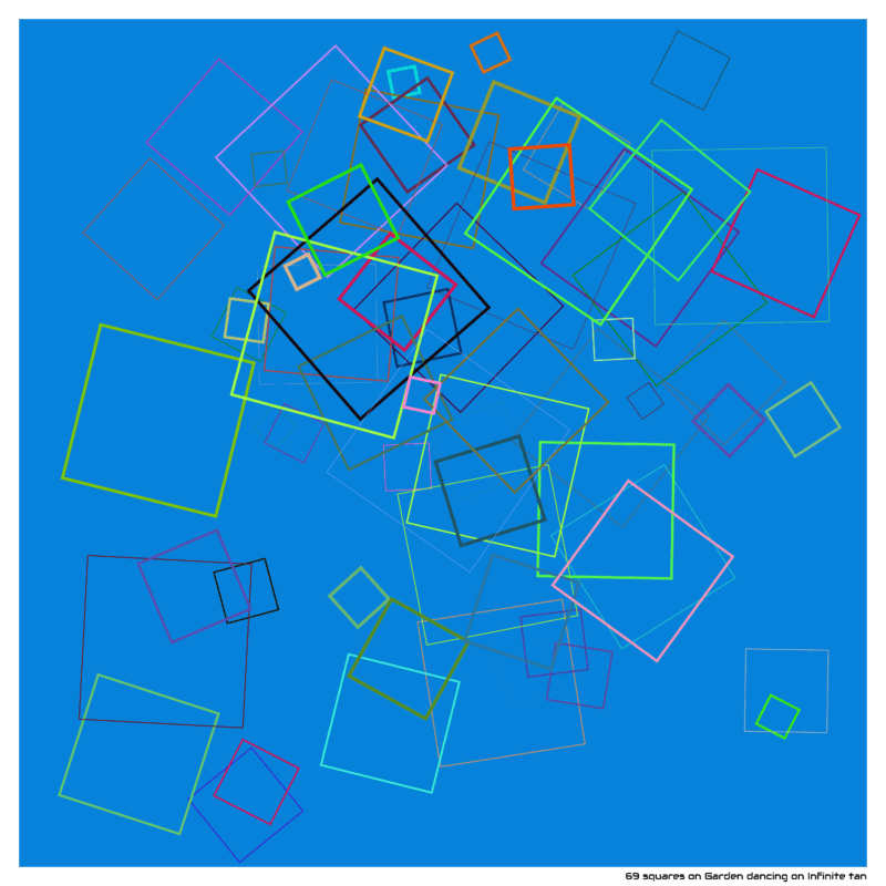 69 squares on Garden dancing on Infinite tan
