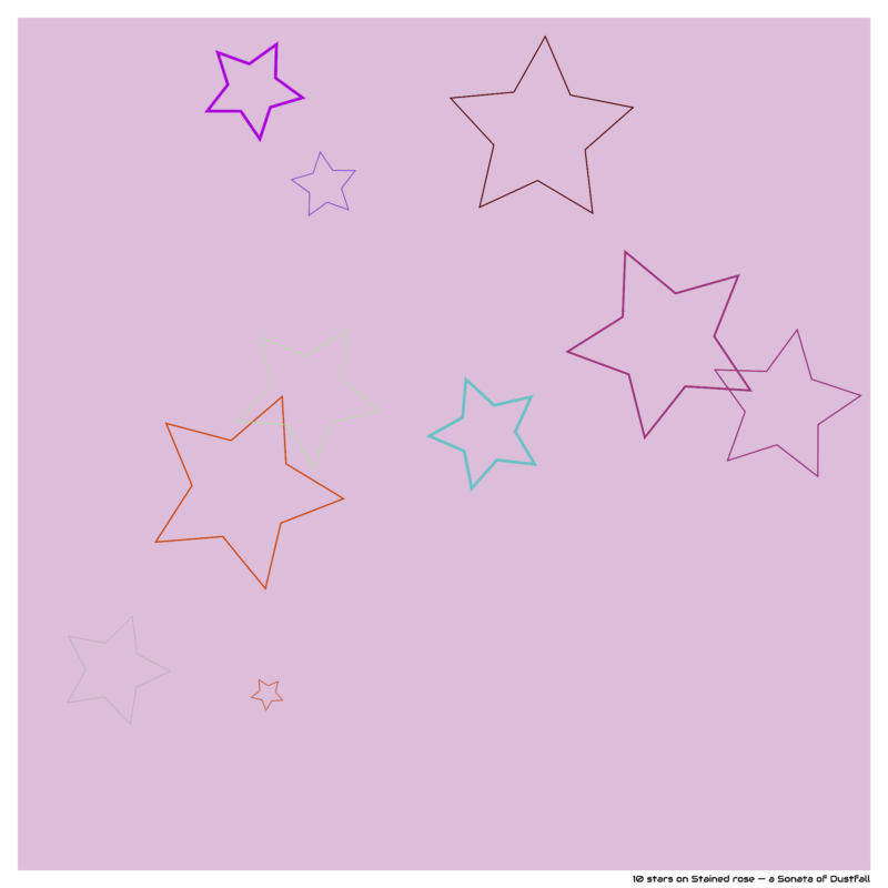 10 stars on Stained rose — a Sonata of Dustfall