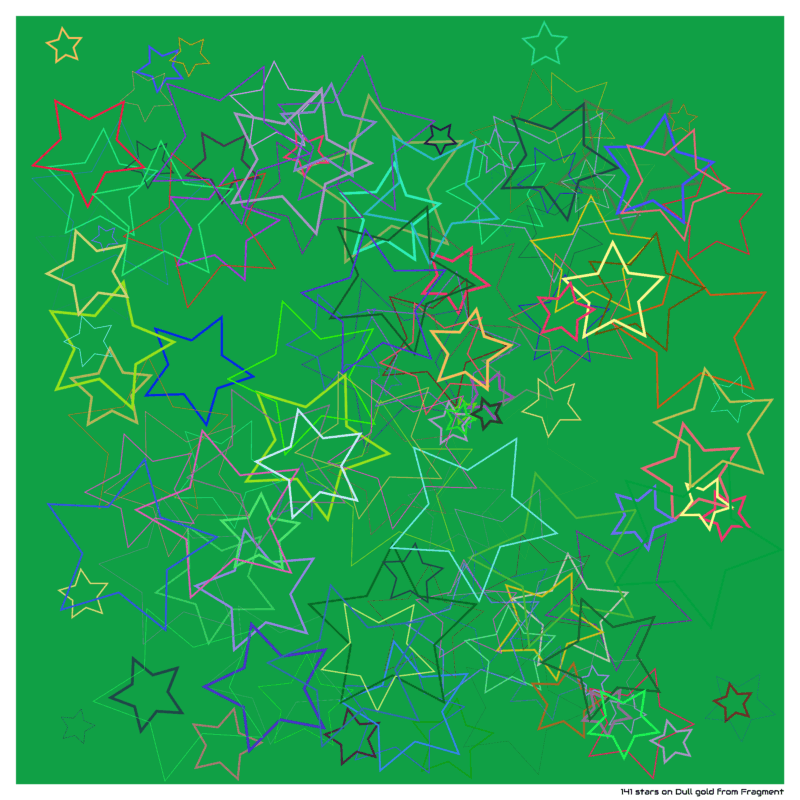 141 stars on Dull gold from Fragment