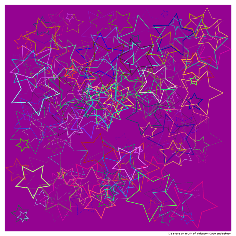 173 stars on truth of iridescent jade and salmon