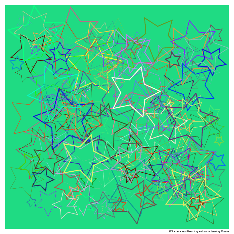 177 stars on Fleeting salmon chasing Flame