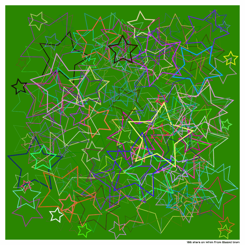 186 stars on Whim from Glazed linen