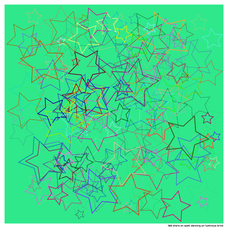 188 stars on spell dancing on luminous brick