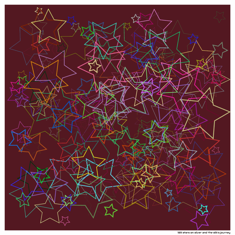 189 stars on silver and the silk’s journey