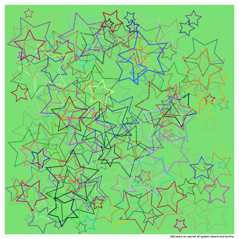 199 stars on secret of golden mauve and butter