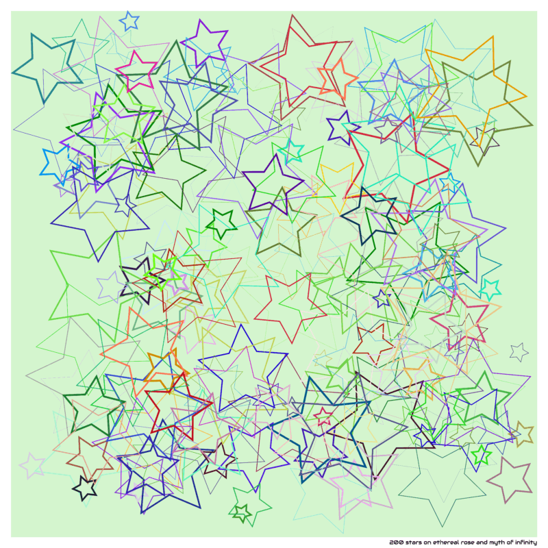200 stars on ethereal rose and myth of infinity