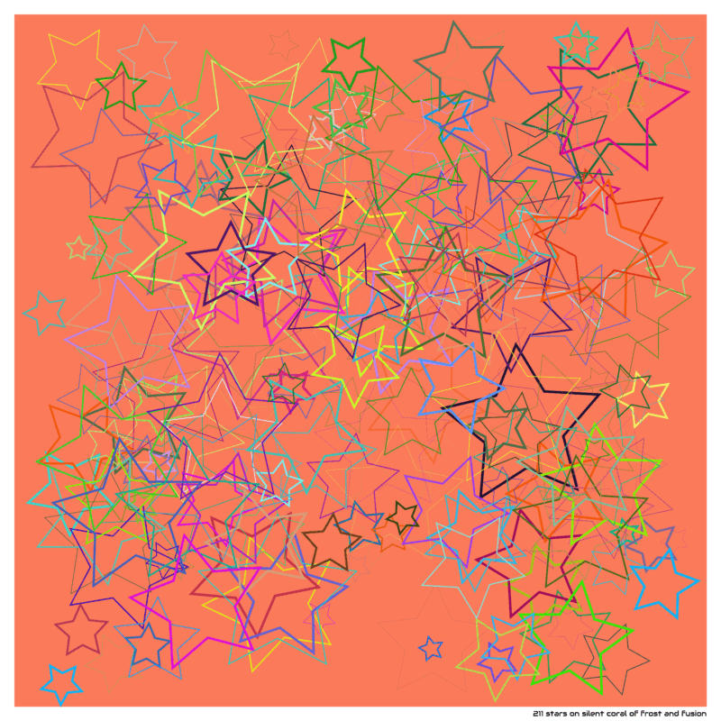211 stars on silent coral of frost and fusion