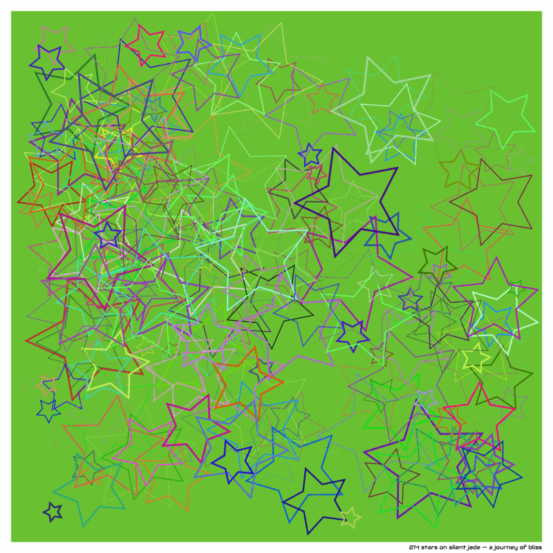 214 stars on silent jade — a journey of bliss