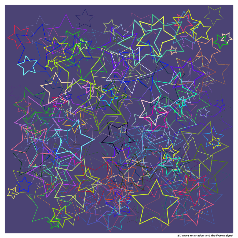 217 stars on shadow and the flute’s signal