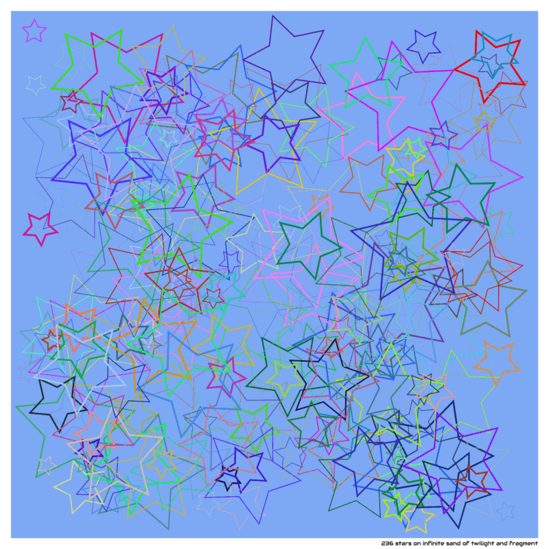 236 stars on infinite sand of twilight and fragment