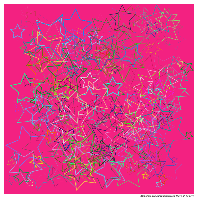 236 stars on Muted cherry and Flute of Rebirth
