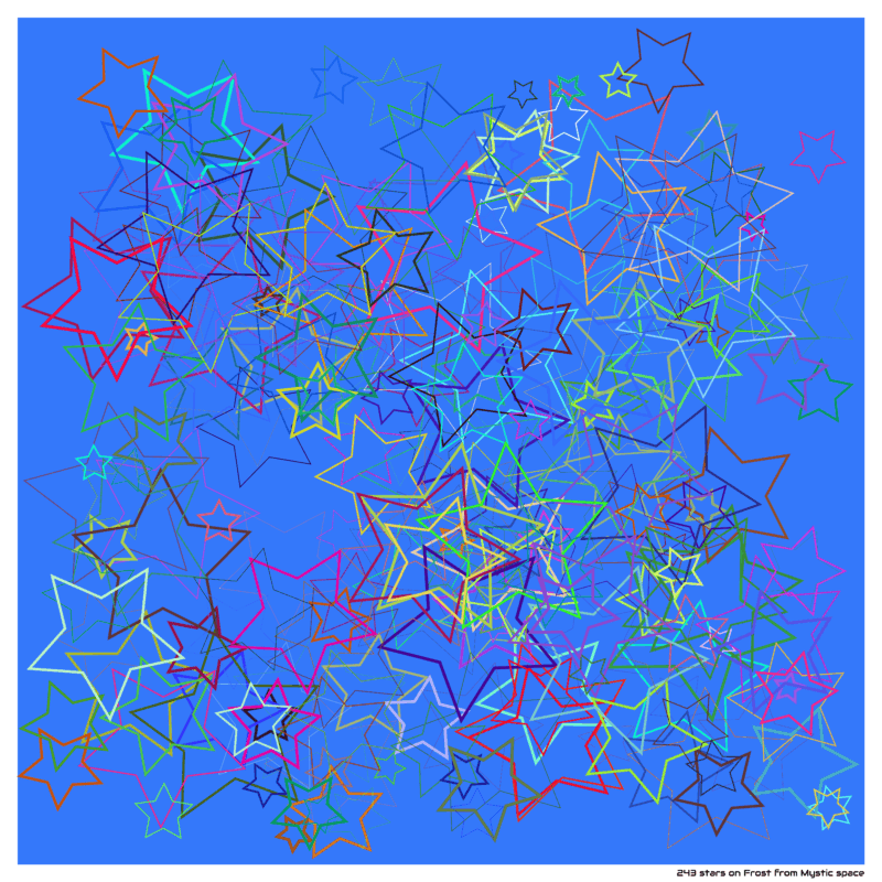 243 stars on Frost from Mystic space