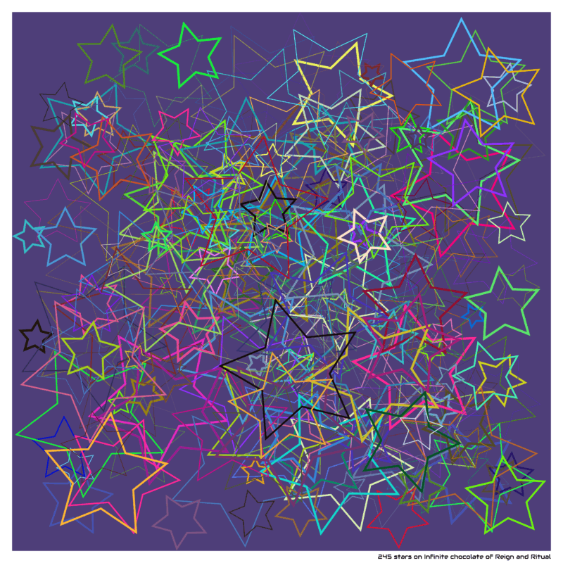 245 stars on Infinite chocolate of Reign and Ritual