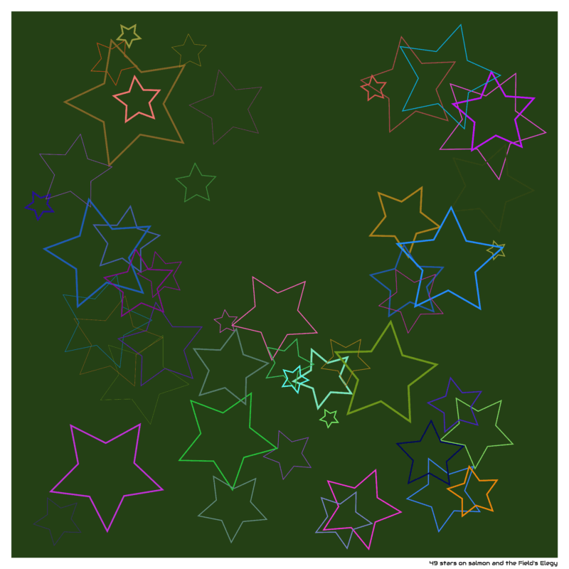 49 stars on salmon and the Field’s Elegy
