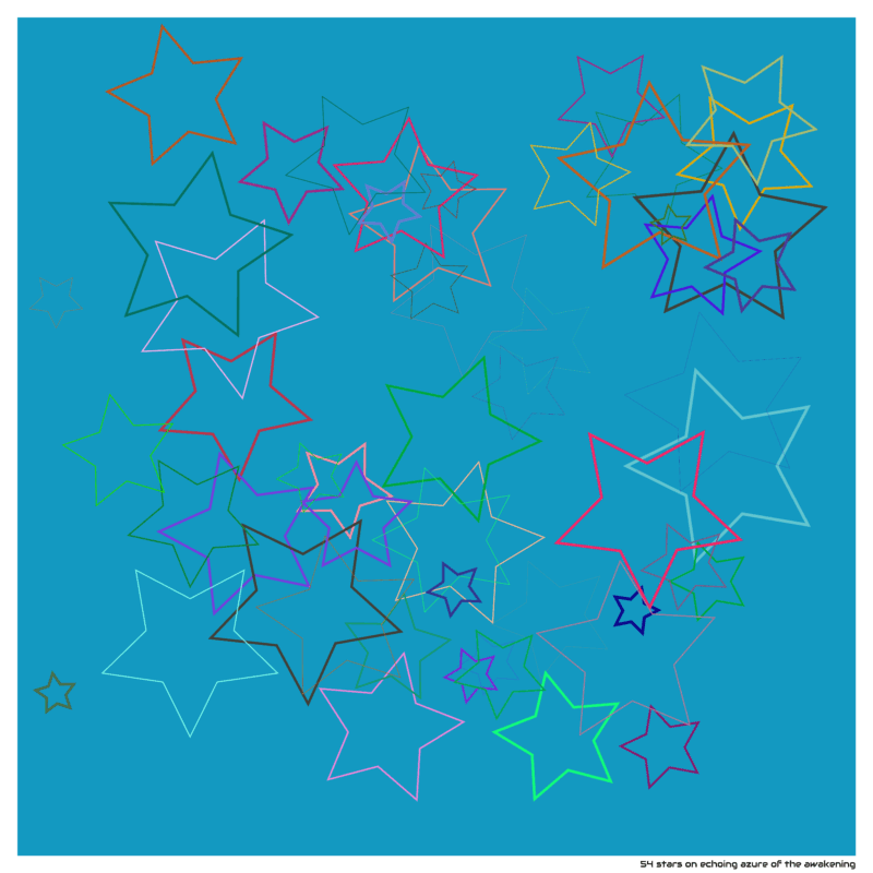 54 stars on echoing azure of the awakening