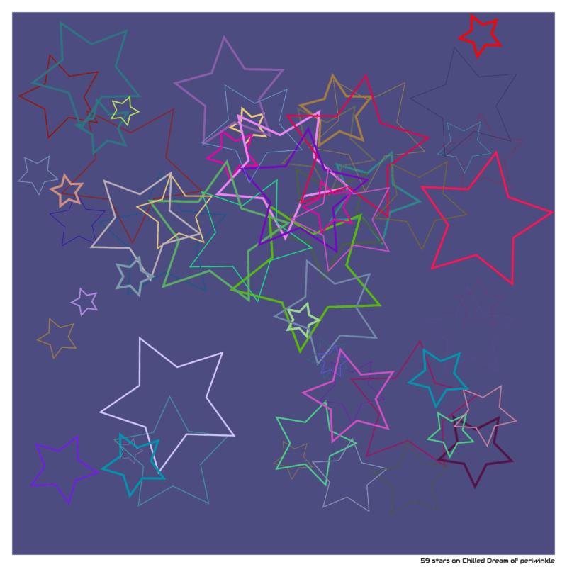 59 stars on Chilled Dream of periwinkle