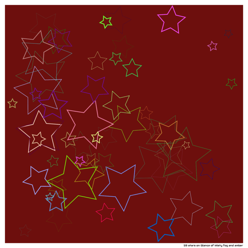 59 stars on Glance of Misty fog and amber