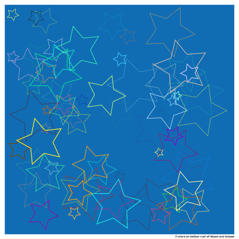 71 stars on Mellow rust of Bloom and Eclipse