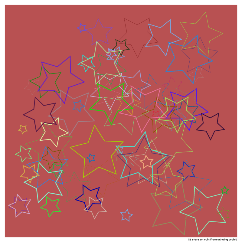72 stars on ruin from echoing orchid