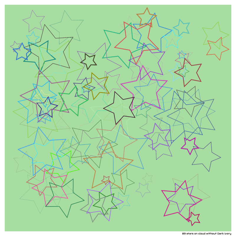 89 stars on cloud without Dark ivory