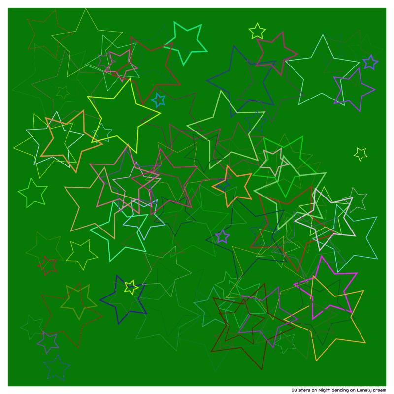 99 stars on Night dancing on Lonely cream