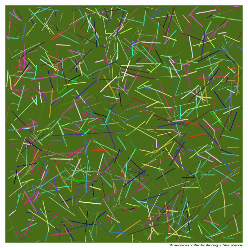 161 swooshes on Garden dancing on Vivid shadow