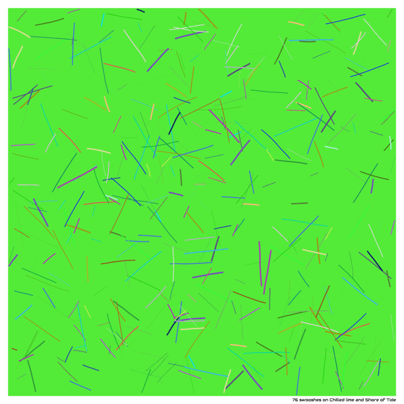 76 swooshes on Chilled lime and Shore of Tide