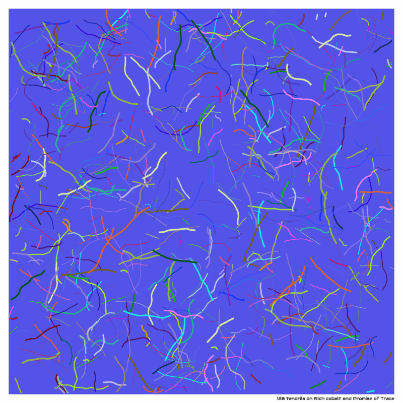 128 tendrils on Rich cobalt and Promise of Trace