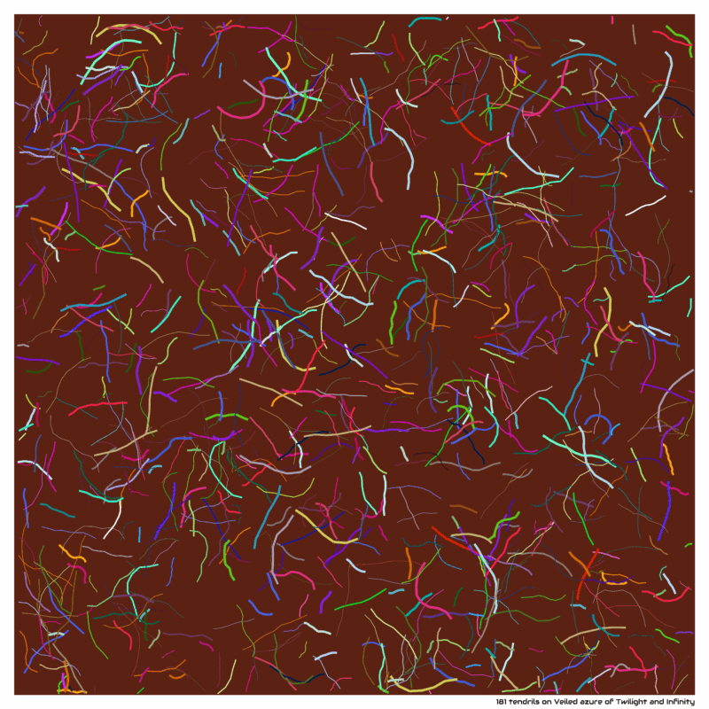 181 tendrils on Veiled azure of Twilight and Infinity