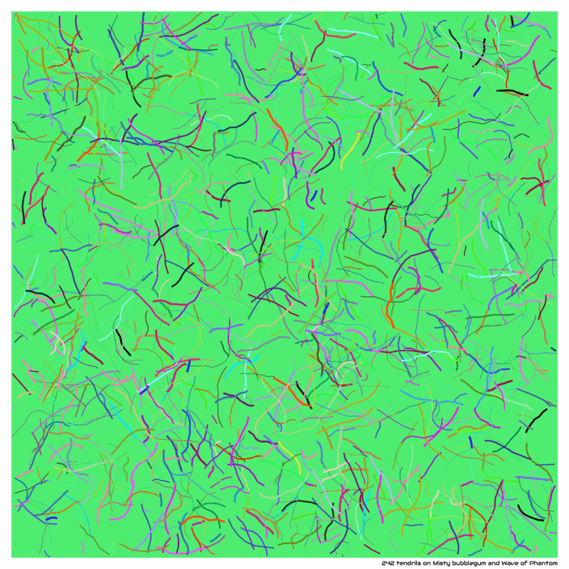 242 tendrils on Misty bubblegum and Wave of Phantom