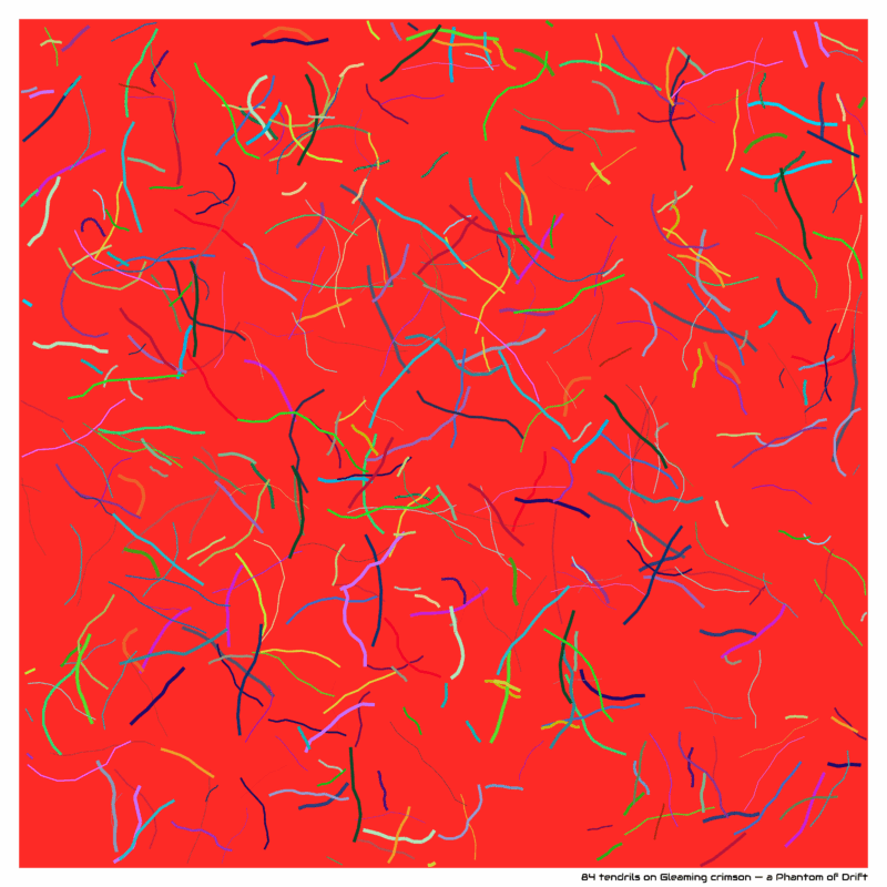 84 tendrils on Gleaming crimson — a Phantom of Drift