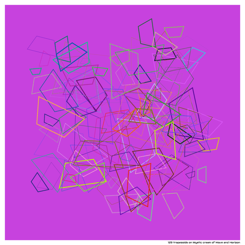 129 trapezoids on Mystic cream of Wave and Horizon