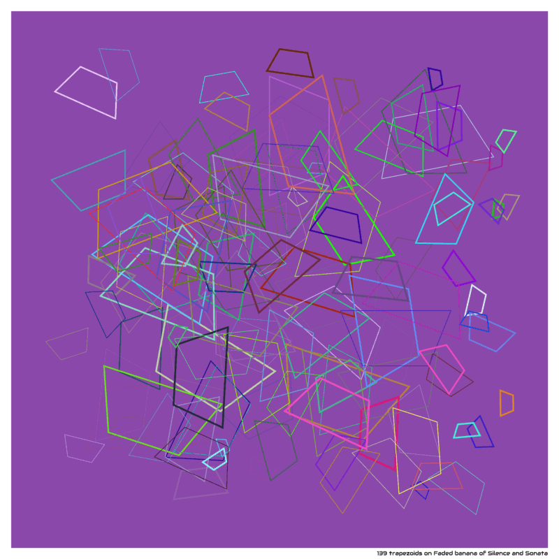 139 trapezoids on Faded banana of Silence and Sonata
