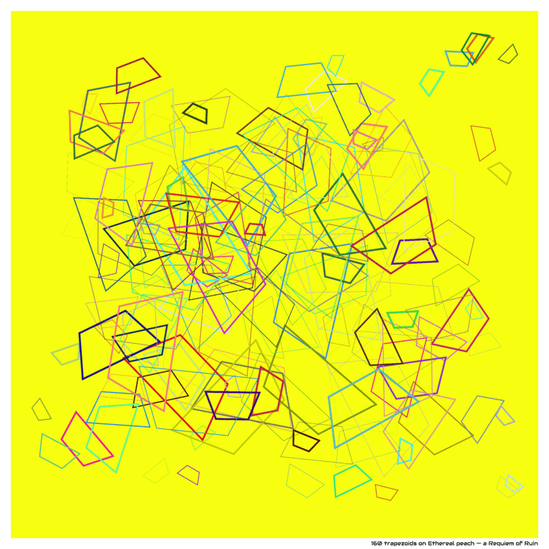 160 trapezoids on Ethereal peach — a Requiem of Ruin