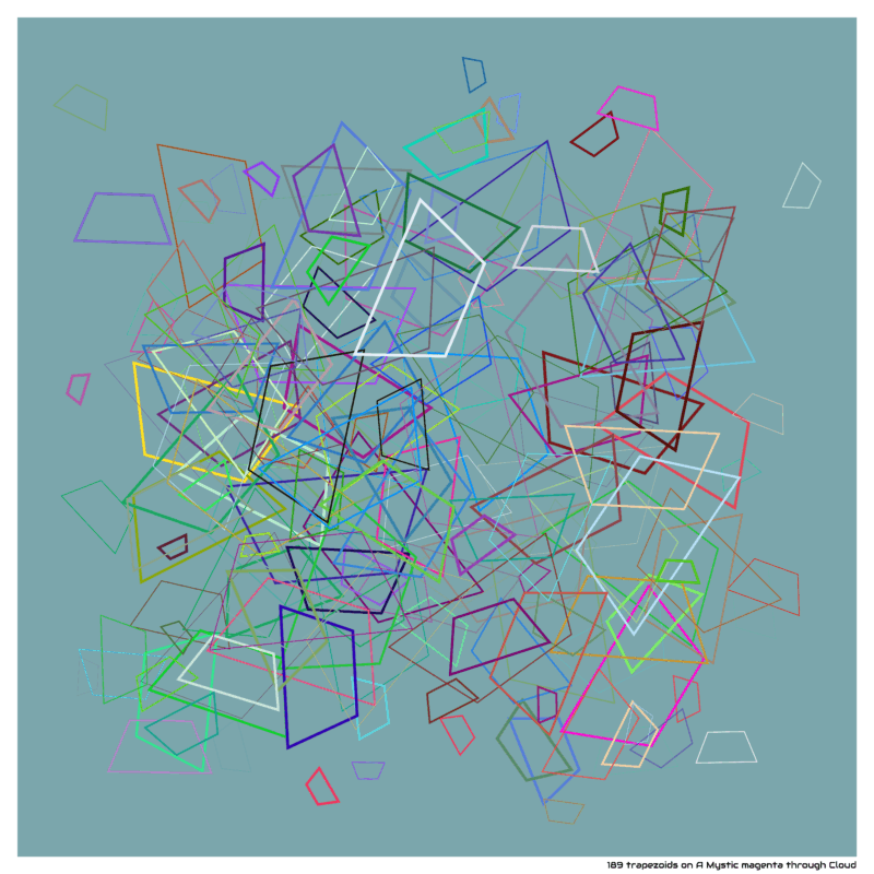 189 trapezoids on A Mystic magenta through Cloud