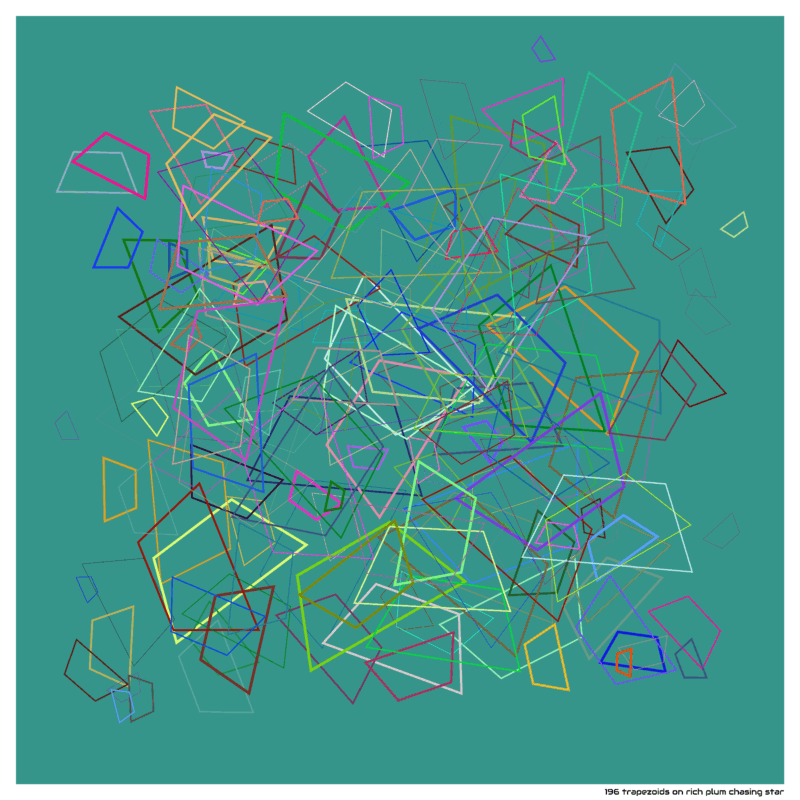 196 trapezoids on rich plum chasing star