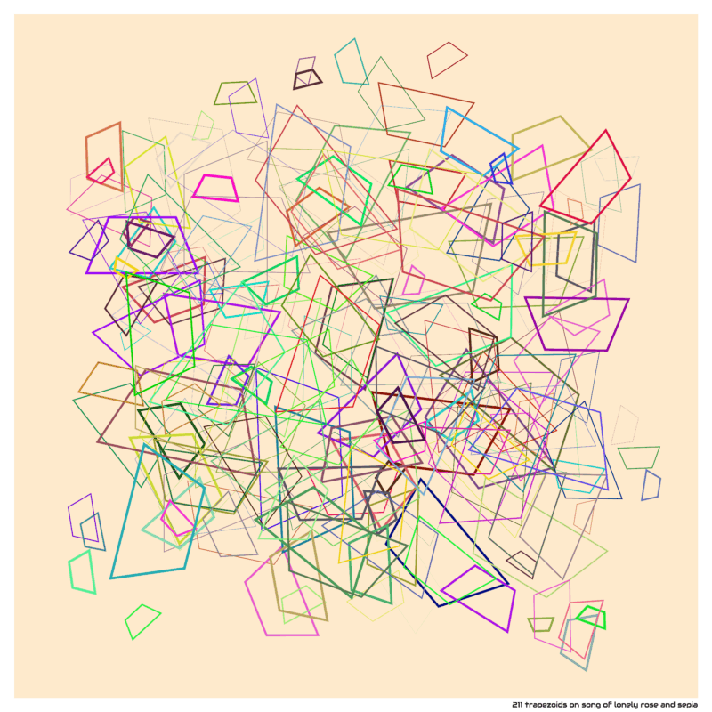 211 trapezoids on song of lonely rose and sepia
