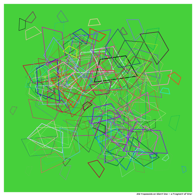 212 trapezoids on Silent lime — a Fragment of Star